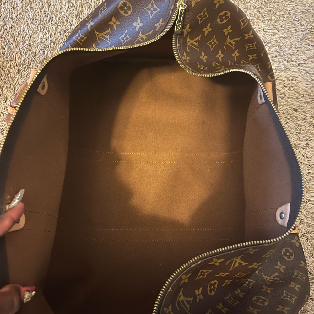 Authentic Monogram Brown Louis Vuitton Keepall 60… - image 2